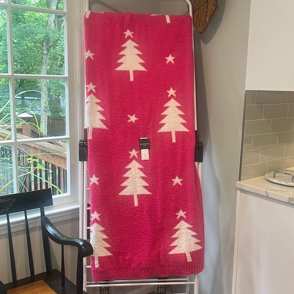 MAGASCHONI HOME: Hot Pink Christmas Tree 🎄 Reversible Throw